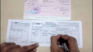 How to fill a DEPOSIT SLIP in English  Simplified [upl. by Xylia500]