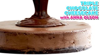 Annas Triple Chocolate Cheesecake Recipe UNCUT [upl. by Crispin]