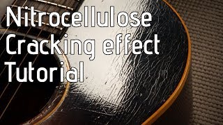 Checking  cracking a nitro guitar finish  Nitrocellulose relic tutorial [upl. by Aiekam]