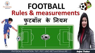 Football Rules in Hindi  measurement of football ground [upl. by Assiralk30]