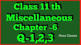 Miscellaneous Exercise Chapter 6 Q1Q2Q3 Linear Inequalities Class 11 Maths NCERT [upl. by Latini8]