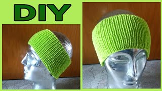 Einfaches Stirnband stricken • DIY  Julebuergerfee [upl. by Ysle]