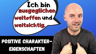 Charaktereigenschaften  wichtige Adjektive  Deutsch lernen  A2 B1 B2 [upl. by Elman480]