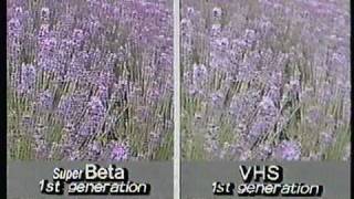 1985 Sony Super Betamax vs VHS promo sales tape [upl. by Noret]