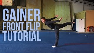 How To Do A Gainer Front Flip Webster  Jessica MiyagiMiyagi Gymnastics [upl. by Noman]