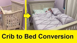 DIY Crib to Bed Conversion [upl. by Ailemrac875]