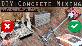 The Best Way to Mix Concrete When Working By Yourself [upl. by Merdith]