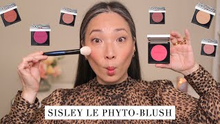 NEW Sisley Le PhytoBlush  Cheek Swatching All Shades [upl. by Ydda]