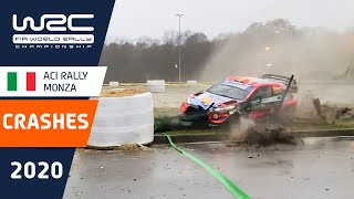 WRC  ACI Rally Monza 2020 CRASH compilation [upl. by Regdor916]