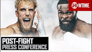 Jake Paul vs Tyron Woodley II  Official Post Fight Press Conference LIVE [upl. by Harle]