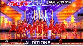 VUnbeatable Dance Group from India GETS STANDING OVATION  Americas Got Talent 2019 Audition [upl. by Sculley]