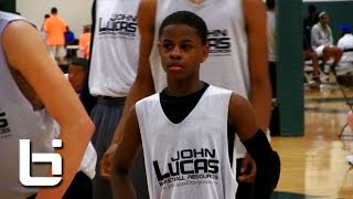 8th grader Chase Adams flashes Pure Point Guard skills at John Lucas Combine [upl. by Aramoy]