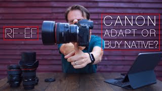 Canon Mirrorless  adapting EF lenses VS native RF [upl. by Mora]