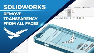 SOLIDWORKS Removing Transparency from All Faces of a Part [upl. by Elwyn522]