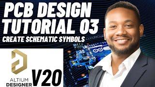 PCB Design Tutorial 03 for Beginners Altium v20  Schematic Symbols [upl. by Lleinnad]