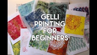 Gel printing for beginners  tutorial [upl. by Nivej326]