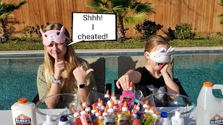 Blindfolded Slime Challenge  Francesca Cheated [upl. by Hallvard549]