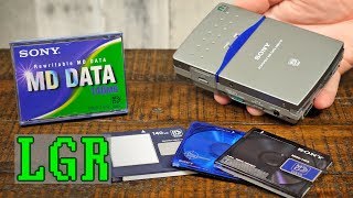 LGR Oddware  MiniDisc Data Storage Sony MDH10 [upl. by Ilse897]