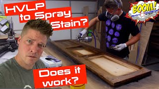 Spraying Stain DOES IT WORK [upl. by Onida]