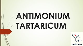 Essence of Antimonium Tartaricum [upl. by Eiknarf]