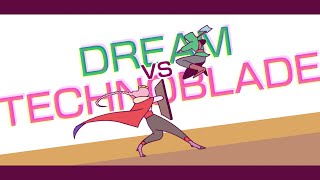 Dream vs Technoblade Animation [upl. by Tija921]