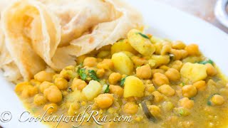 CURRY CHANNA AND ALOO  CURRY CHICKPEAS WITH POTATO [upl. by Vevina]