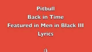 Back in Time  Pitbull  Lyrics [upl. by Germann]