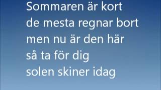 Sommaren är kort lyrics karaoke verser [upl. by Keen]