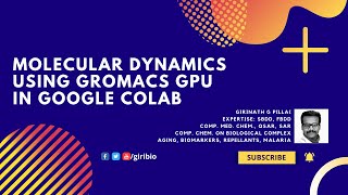 Molecular Dynamics on GPU  Gromacs in Google Colab [upl. by Suelo]