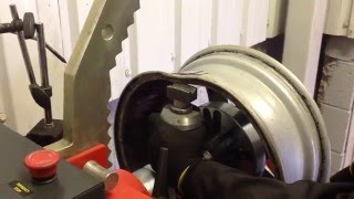 Buckled alloy wheel repair [upl. by Cowden]