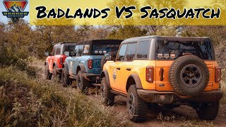 Badlands VS Outerbanks SASQUATCH Comparison  Bronco Off Rodeo [upl. by Yreme]