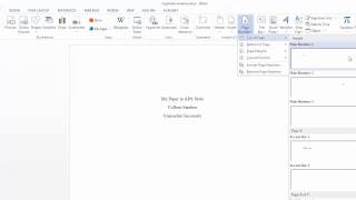 Adding an APA running head and page numbers in Word [upl. by Ursula]