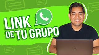 Cómo crear tu link de grupo de WhatsApp [upl. by Loesceke492]