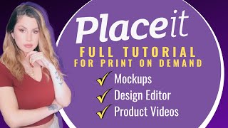 PLACEIT PRINT ON DEMAND MOCKUPS amp DESIGN FULL TUTORIAL 2021 [upl. by Ramsay]