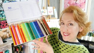 What Did Jane Send Holbein Colored Pencil Review Collab with Artist Jane Bush [upl. by Ardnic]