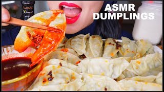 ASMR DUMPLINGS  FIRE SAUCE  MILK  水饺  LADU SAYUR  咀嚼音  먹방 SPICY DUMPLING CHALLENGE [upl. by Carlisle]