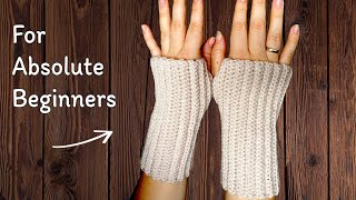 SO EASY Cute Crochet Fingerless Gloves [upl. by Alderman]