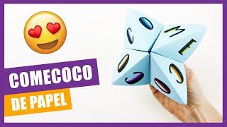 Cómo hacer un 🤪 COMECOCOS 🤪 de PAPEL muy fácil para NIÑOS · JUEGO y MANUALIDADES para niños [upl. by Fahy]