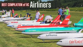 BEST COMPILATION of RC AIRLINERS [upl. by Oeram]