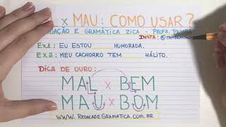 MAL x MAU COMO USAR CORRETAMENTE [upl. by Allenaj]