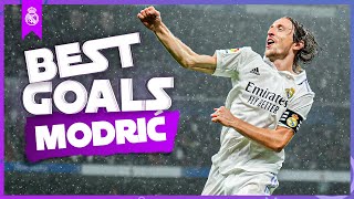 LUKA MODRIĆS BEST GOALS  REAL MADRID [upl. by Laertnom]