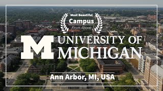 USA🇺🇸 University of Michigan  The Most Beautiful Campus Tour  Ann Arbor  4K Drone [upl. by Ordnagela185]