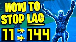 How To STOP LAG on FORTNITE INCREASE FPS amp PERFORMANCE  Fortnite Best Settings to STOP LAG on PC [upl. by Neelia]