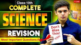 Class 10th  Complete Science Revision🔥 Most Important Questions  Prashant Kirad [upl. by Teodorico]