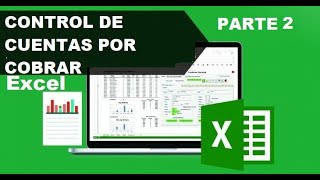 ¿Como diseñar un control de cuentas por cobrarcobranzas en excel2 [upl. by Deeas]