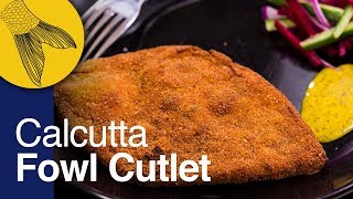 Chicken Cutlet or Fowl Cutlet Recipe—Calcutta Style  Durga Pujo Special  Kolkata Street Food [upl. by Eenoj]