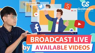 Episode 3  GoStream HOW TO LIVE STREAM FROM AVAILABLE VIDEOS FREE OF CHARGE NO DOWNLOAD [upl. by Inaluahek]