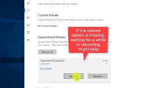 Windows Defender  restore from quarantine [upl. by Tav]