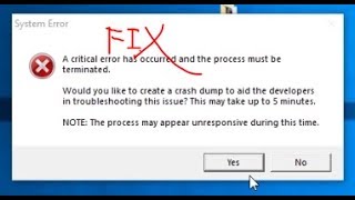 Leauge Of Legends System Error Crash Dump FIX [upl. by Aurie]