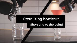 How to sterilize glass bottlesIn 1 minute [upl. by Arracot]